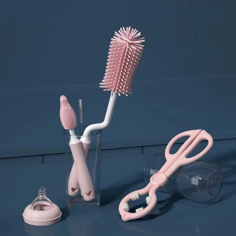 Silicone Milk Bottle Cleaning Brush Set - Image 11
