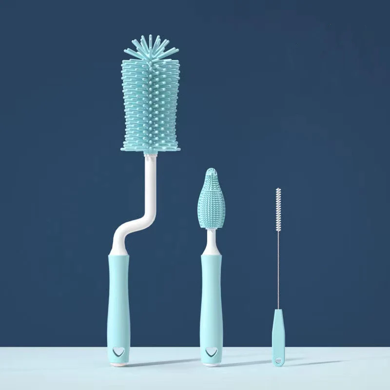 Silicone Milk Bottle Cleaning Brush Set - Image 13