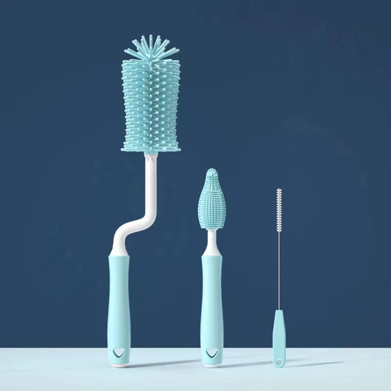 Silicone Milk Bottle Cleaning Brush Set - Image 9