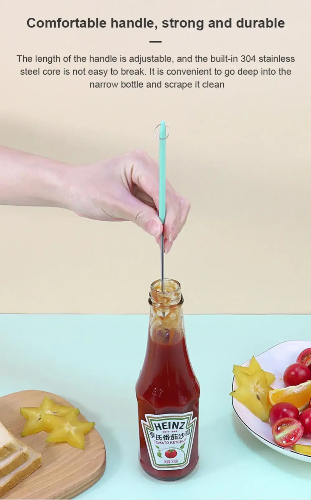 Silicone Spatula Scraper Brush - Image 19