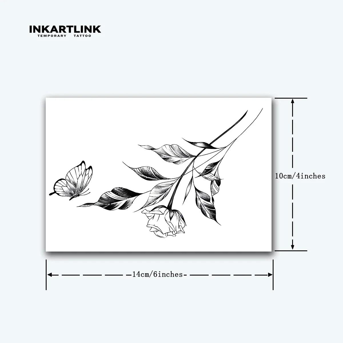 Simple Flower Temporary Tattoo Sticker - Image 4
