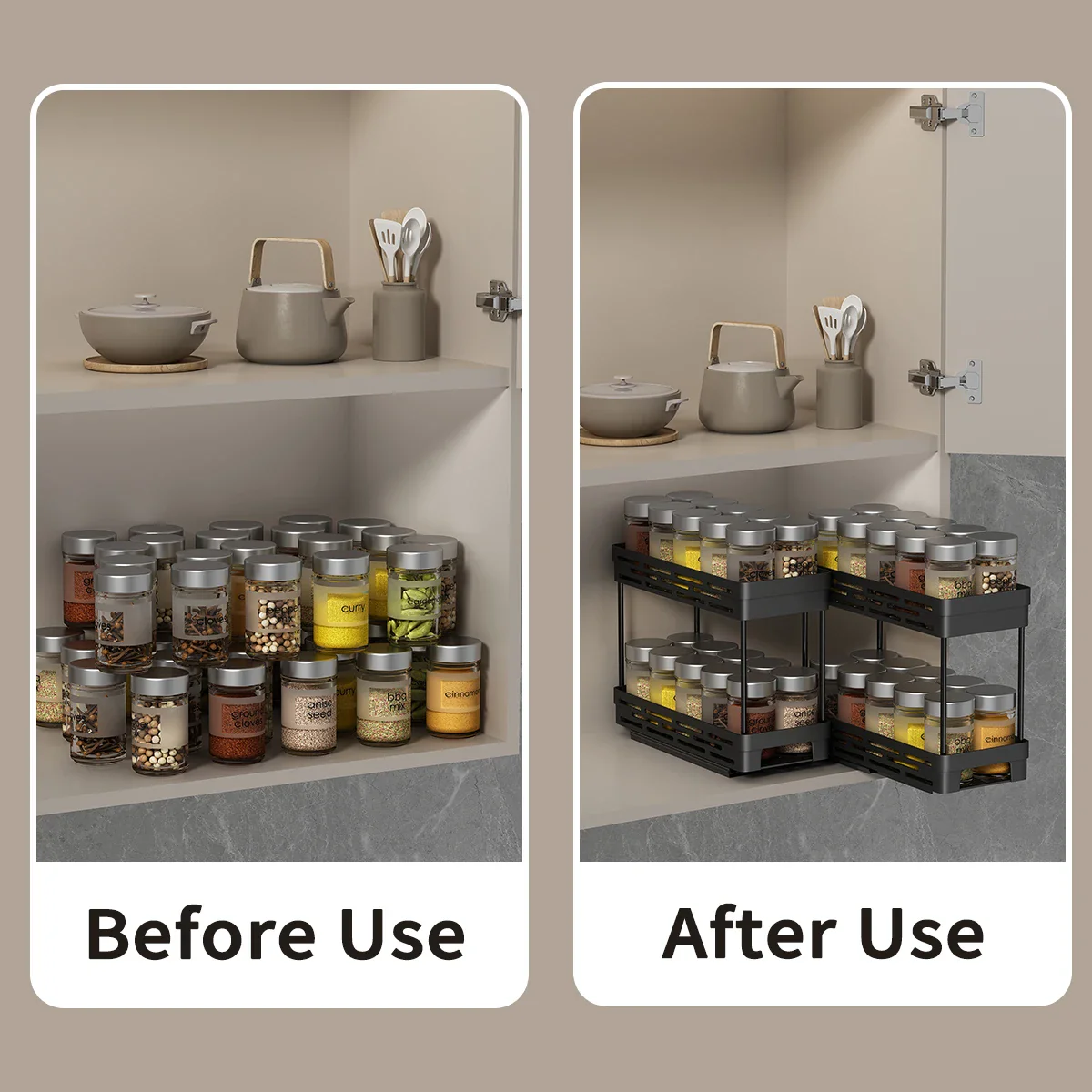 Sliding Spice Kitchen Rack - Image 5