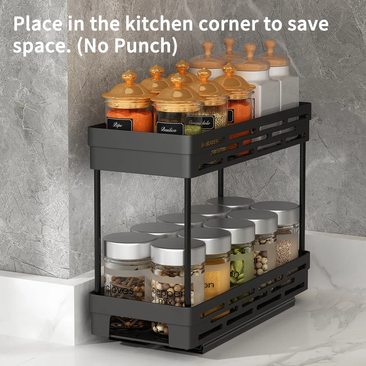 Sliding Spice Kitchen Rack - Image 6