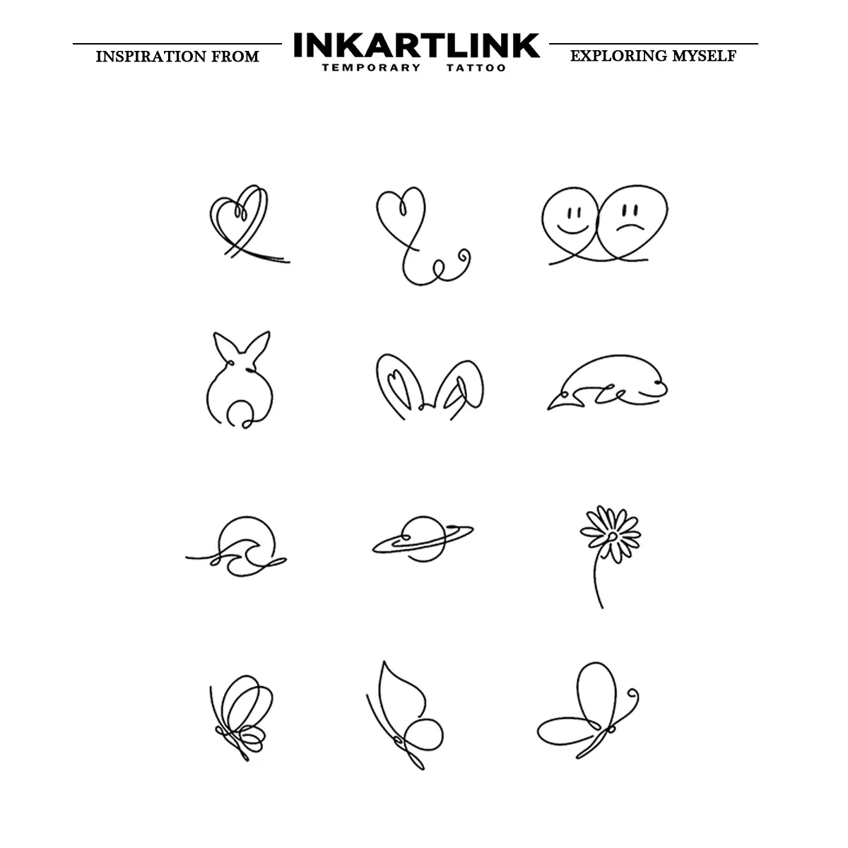 Small Cute Temporary Tattoo Sticker - Image 3