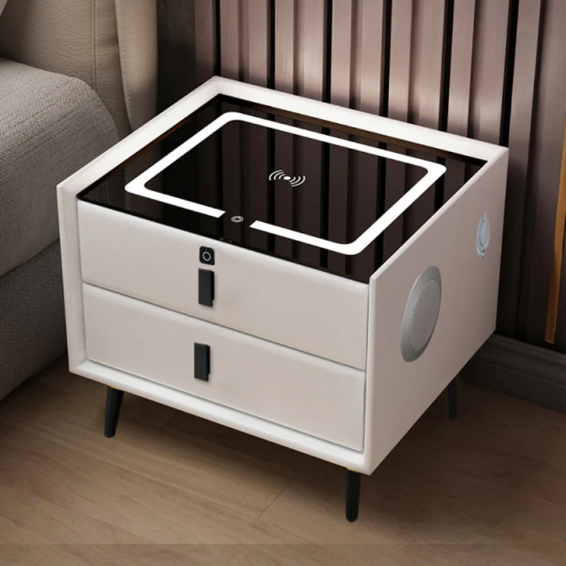 Smart Bedside with Phone Wireless Charger Light Speaker - Image 15
