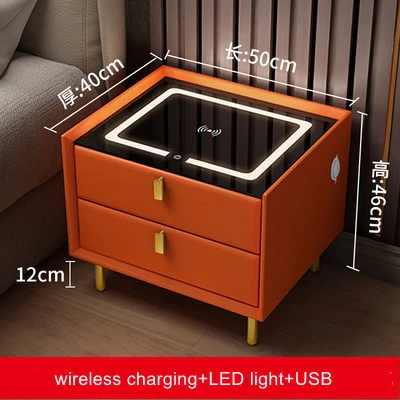 Smart Bedside with Phone Wireless Charger Light Speaker - Image 9