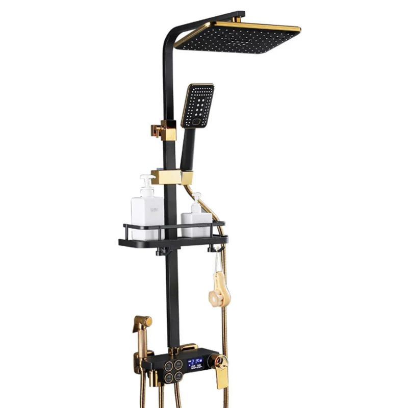Smart Black Gold Shower Set - Image 17