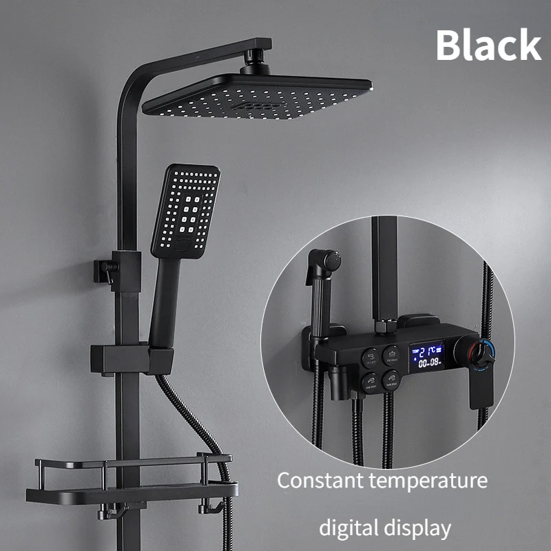 Smart Black Gold Shower Set - Image 4