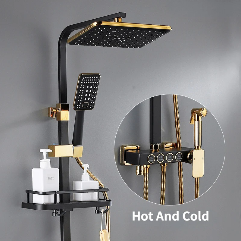 Smart Black Gold Shower Set - Image 6