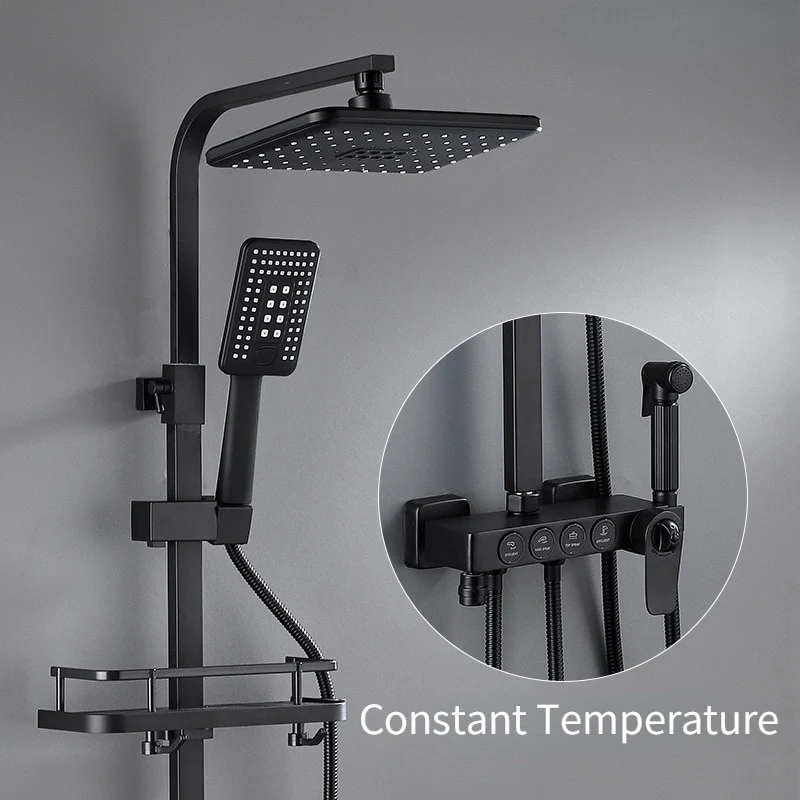 Smart Black Gold Shower Set - Image 8