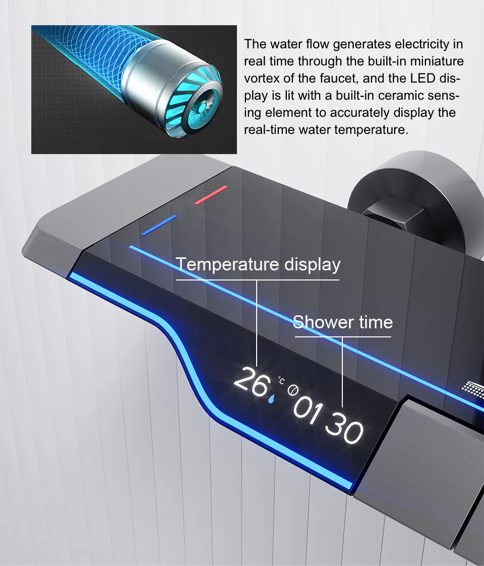 Smart Digital Rainfall Shower - Image 11