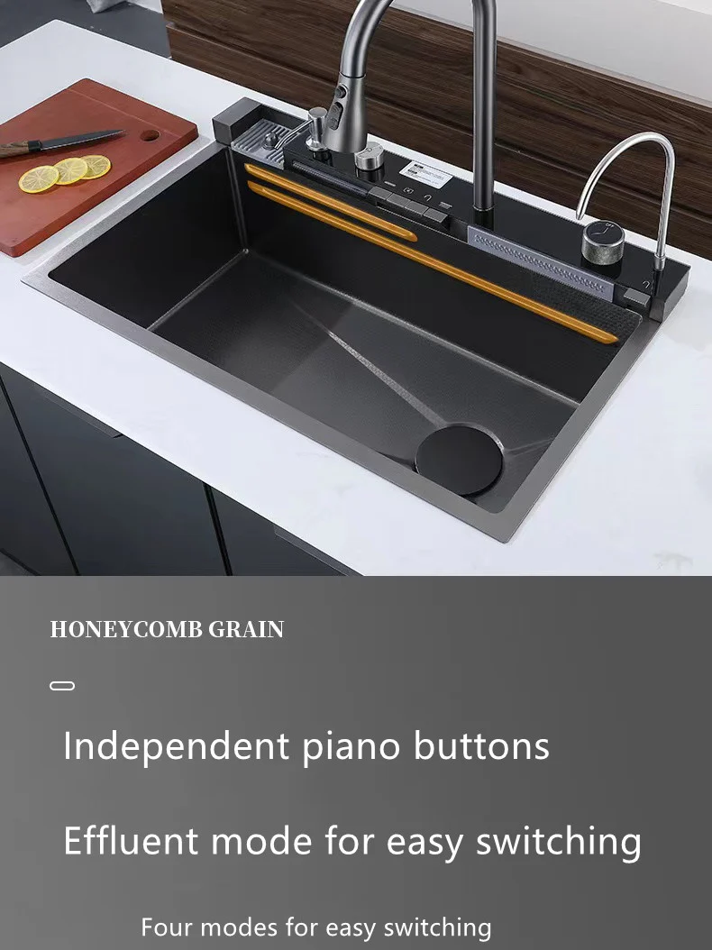 Smart Digital Waterfall Kitchen Sink - Image 15