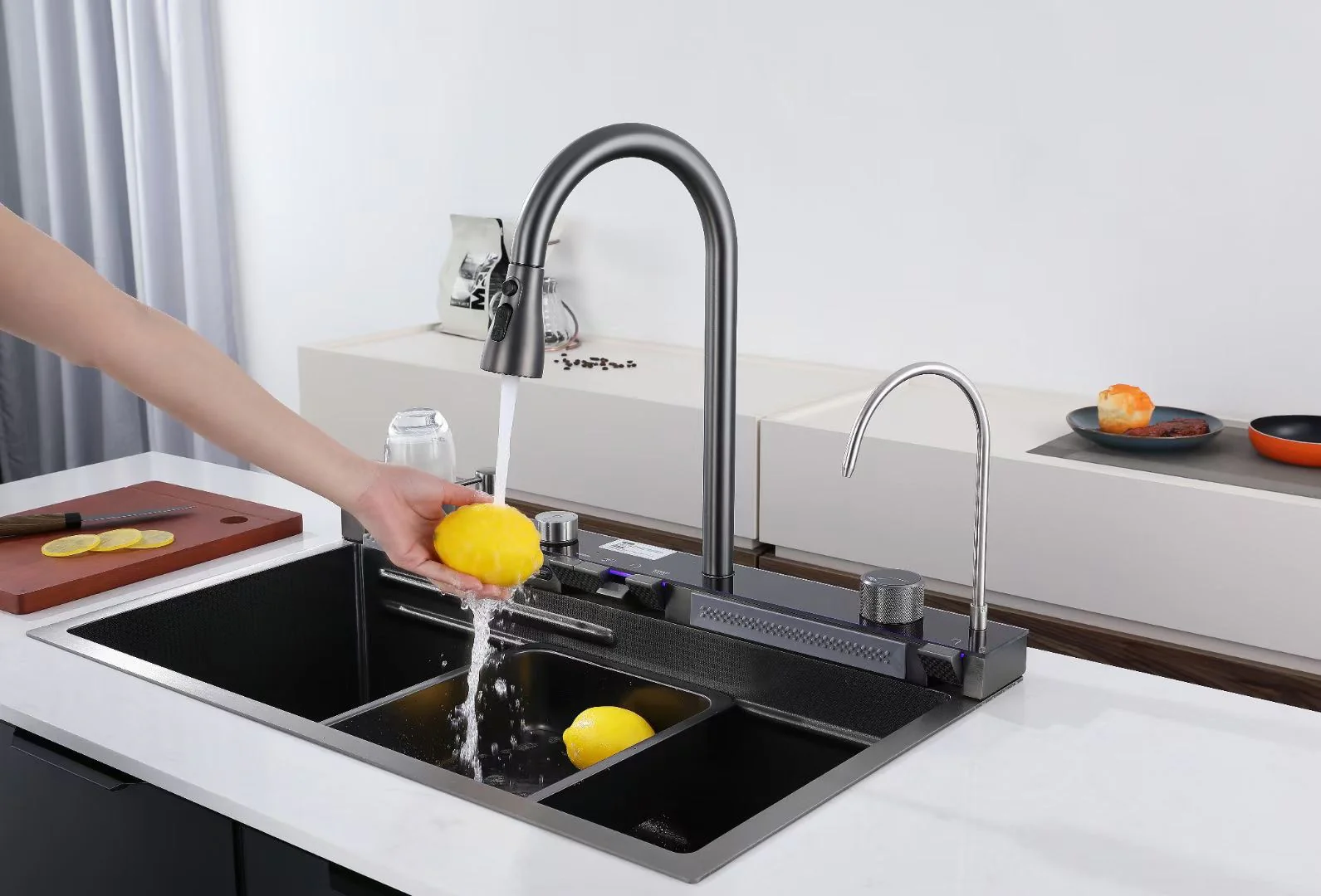 Smart Digital Waterfall Kitchen Sink - Image 28
