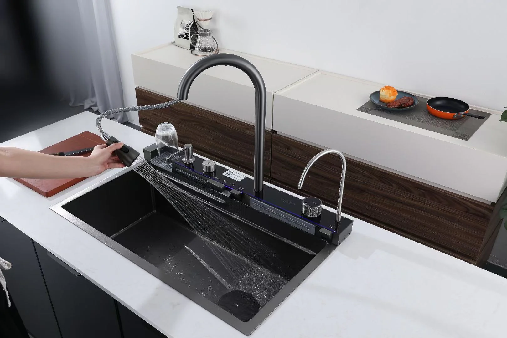 Smart Digital Waterfall Kitchen Sink - Image 29