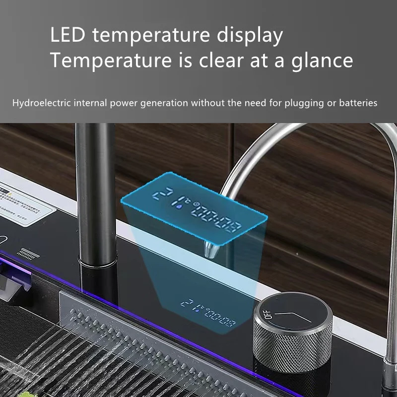 Smart Digital Waterfall Kitchen Sink - Image 6