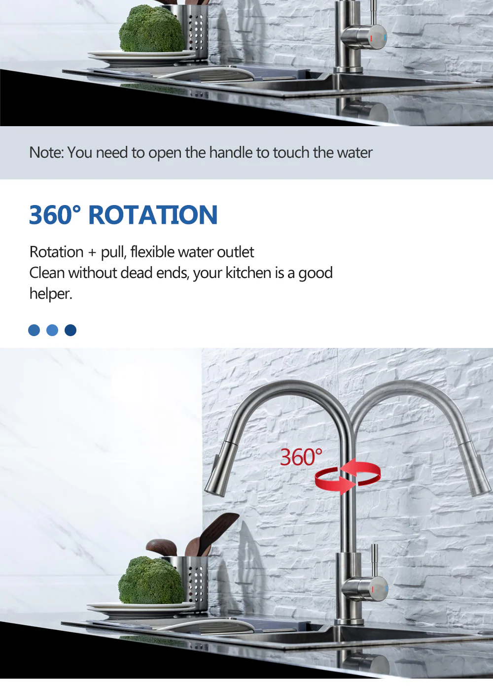 Smart Touch Retractable Kitchen Faucet - Image 11