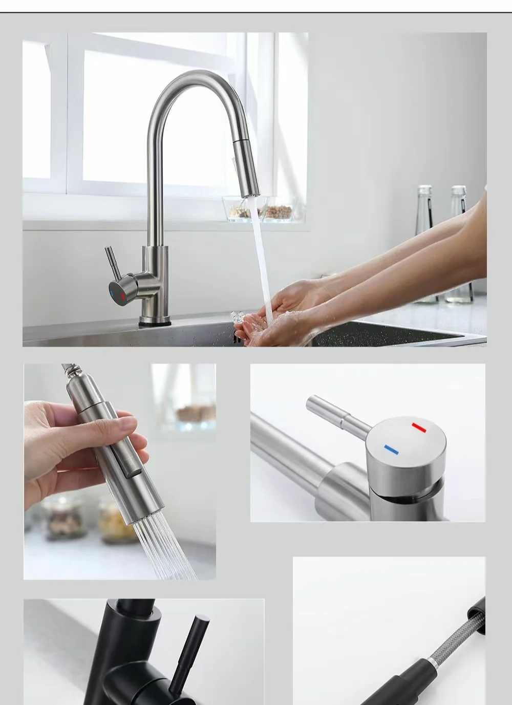 Smart Touch Retractable Kitchen Faucet - Image 19