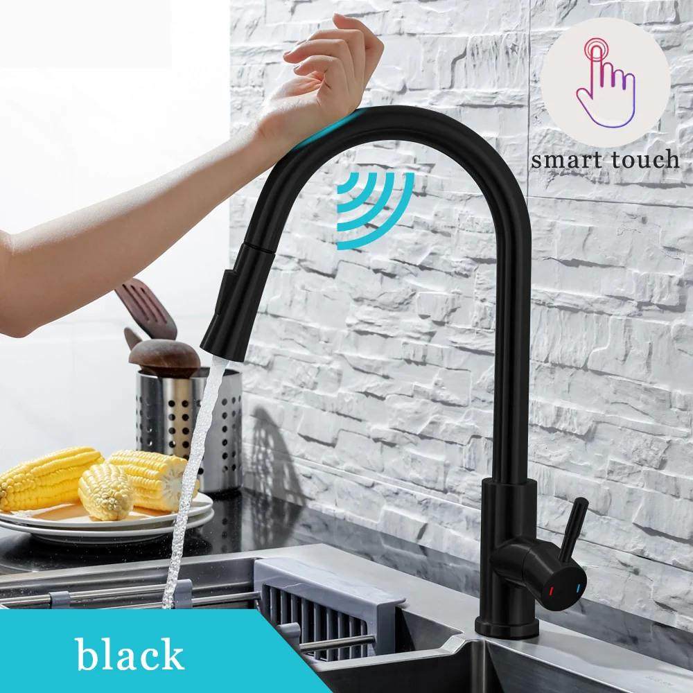 Smart Touch Retractable Kitchen Faucet - Image 2