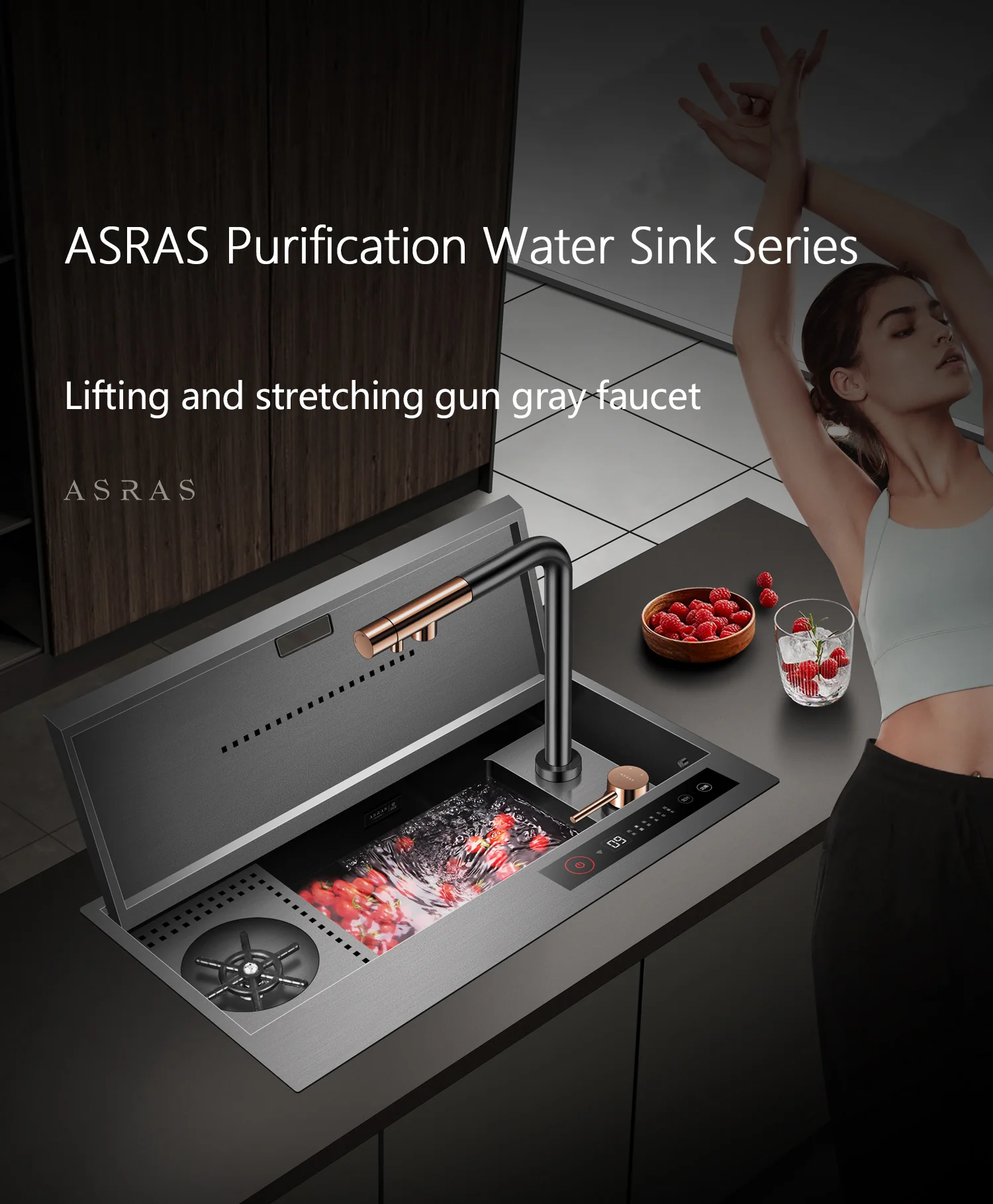 Smart Washing Bowl Hidden Kitchen Sink - Image 11