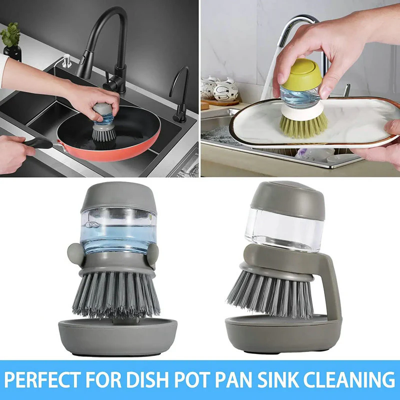 Soap Dispenser Dishwashing Brush Set - Image 11