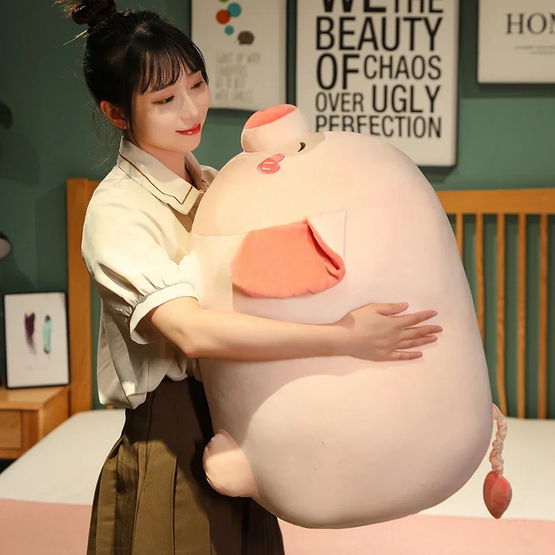 Soft Cotton Pink Pig Plush Doll - Image 13