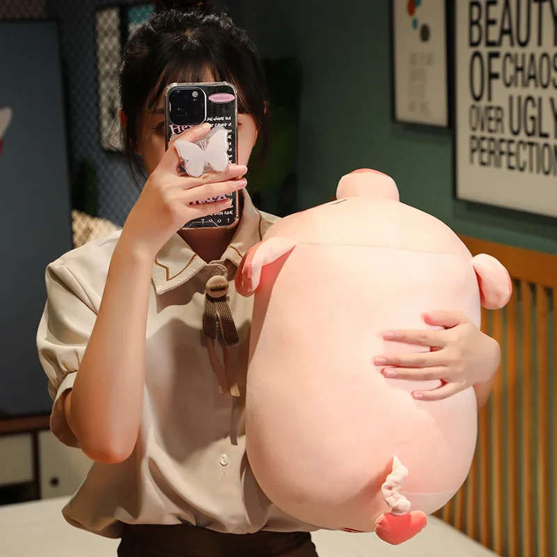 Soft Cotton Pink Pig Plush Doll - Image 16