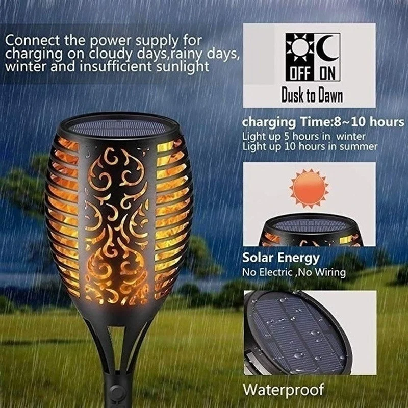 Solar Flame Torch Lights - Image 3