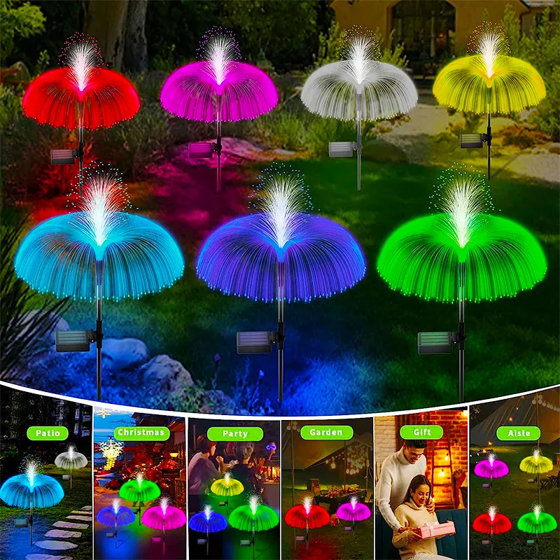 Solar LED Jellyfish Garden Lights - Image 3
