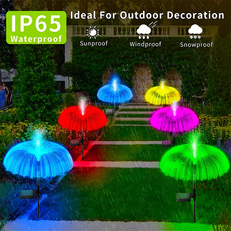 Solar LED Jellyfish Garden Lights - Image 5