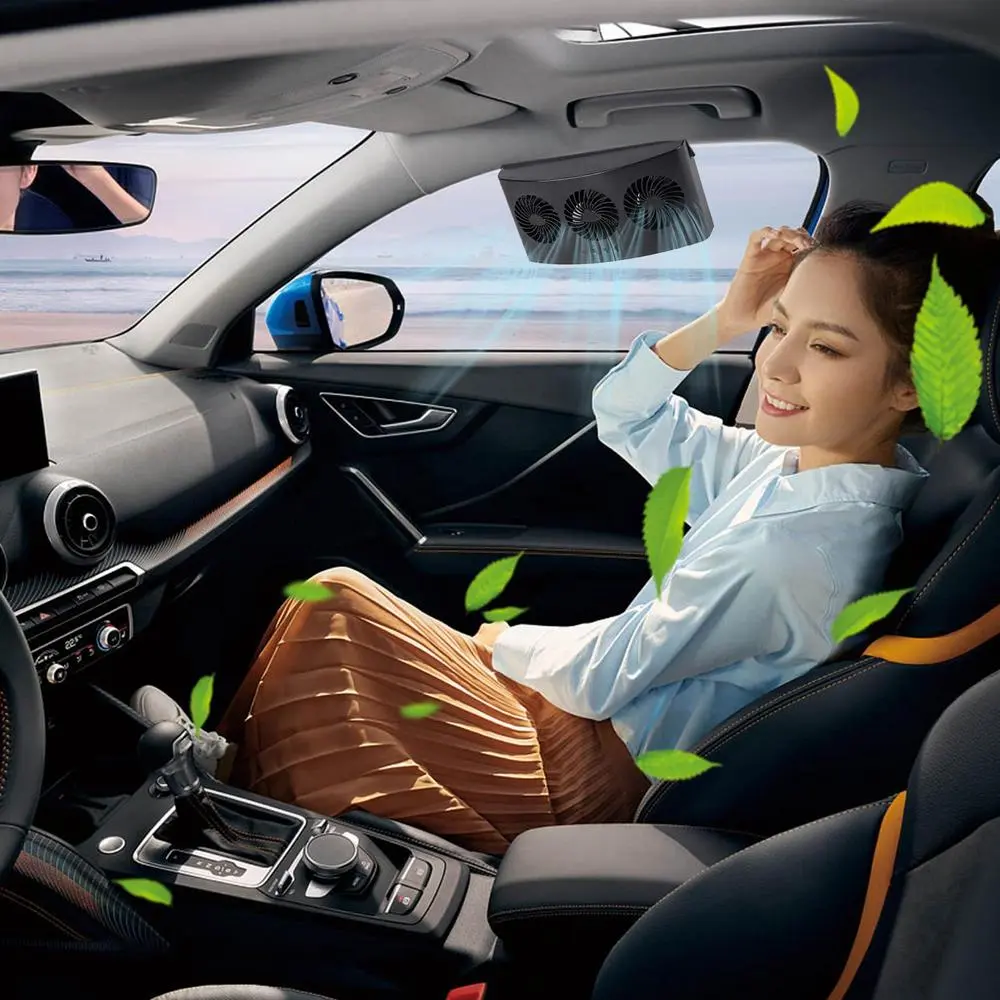 Solar Powered Car Window Fan - Image 11