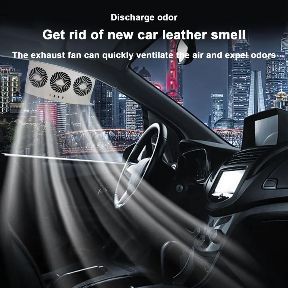 Solar Powered Car Window Fan - Image 12
