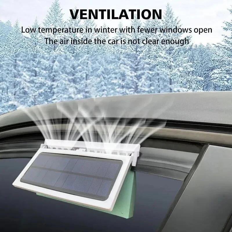 Solar Powered Car Window Fan - Image 5