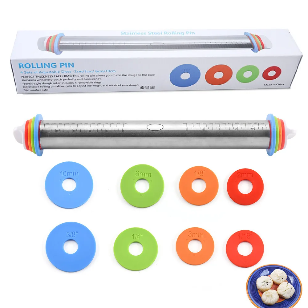 Stainless Steel Adjustable Rolling Pin - Image 2