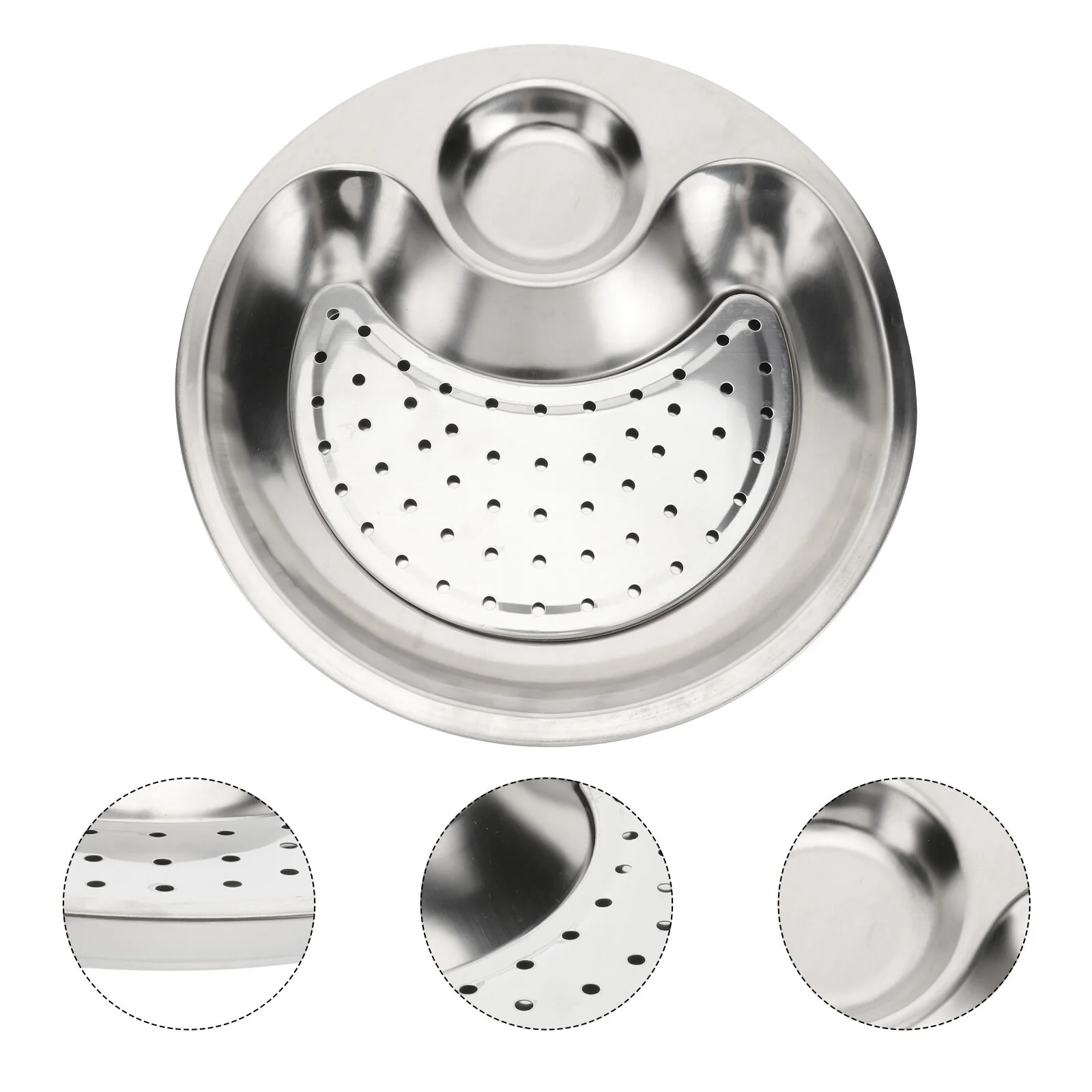 Stainless Steel Dumpling Plate - Image 2