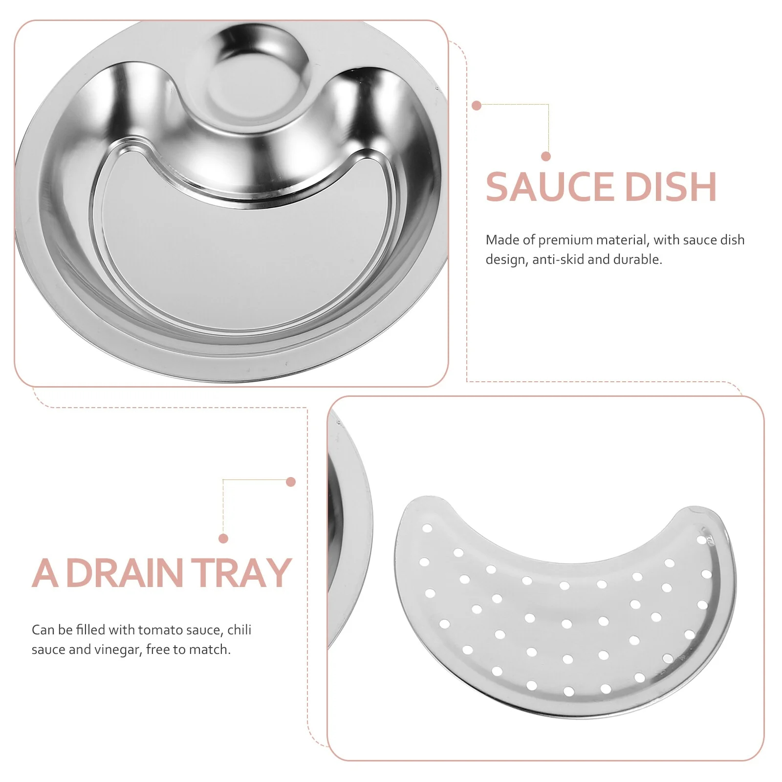Stainless Steel Dumpling Plate - Image 3