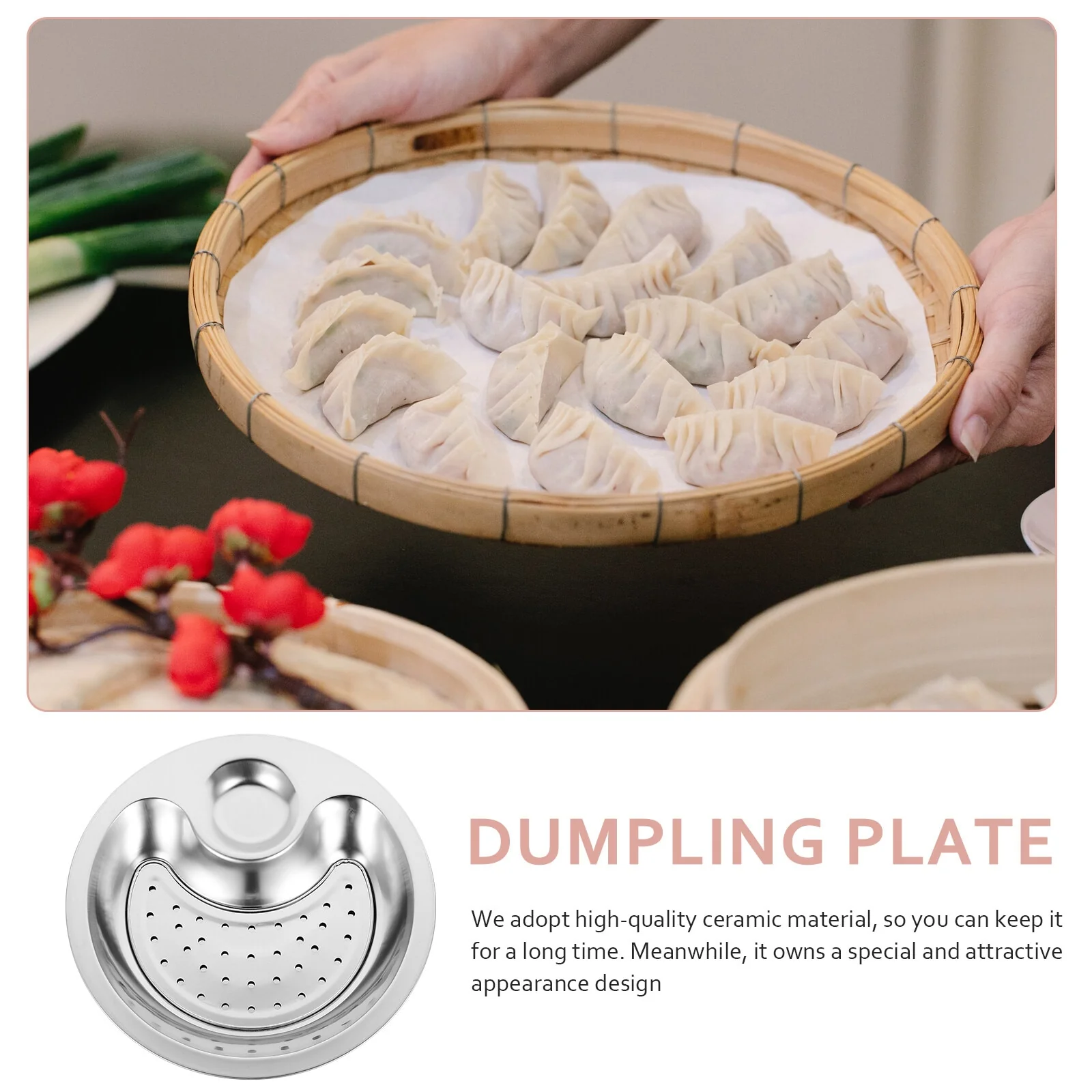 Stainless Steel Dumpling Plate - Image 4