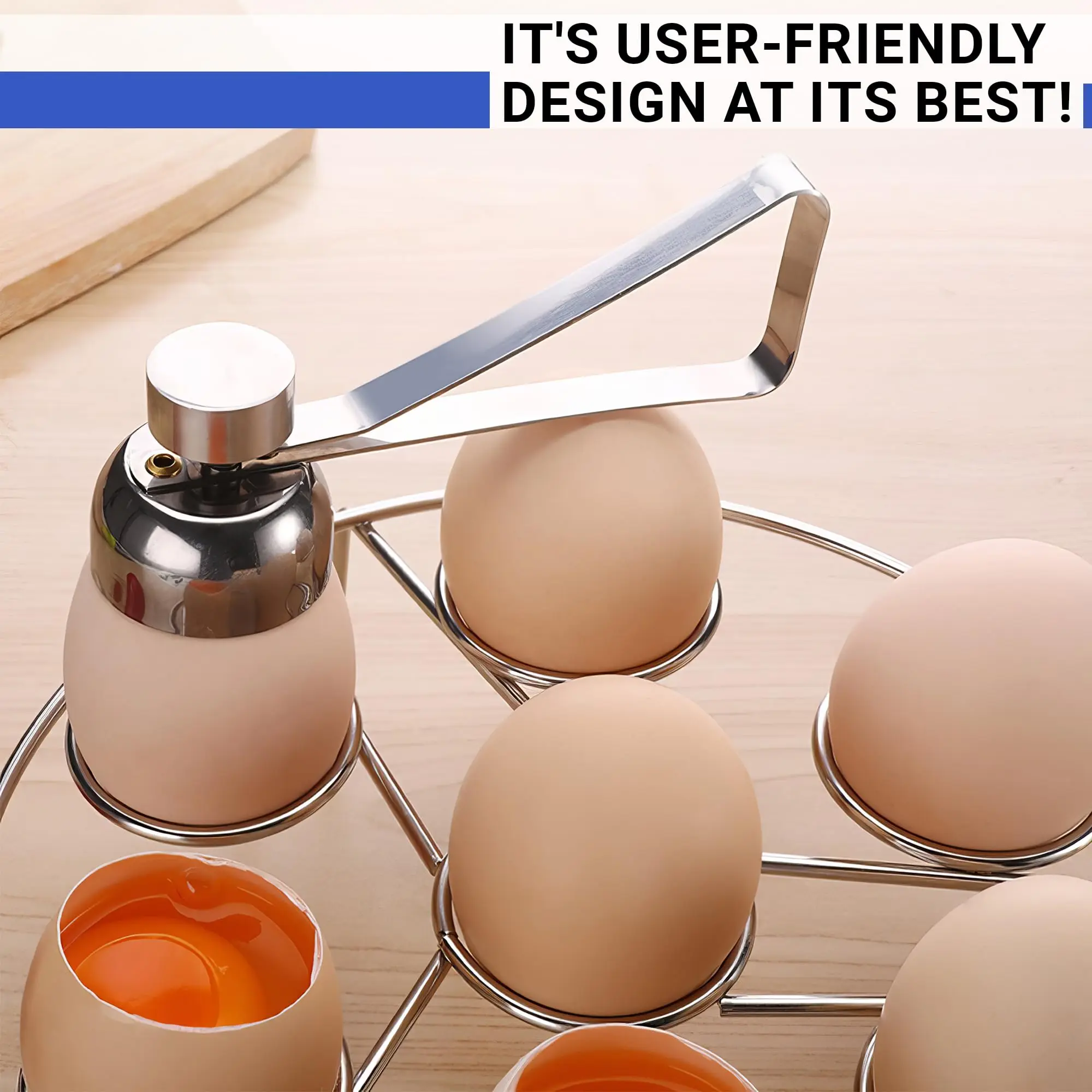 Stainless Steel Egg Cracker - Image 5
