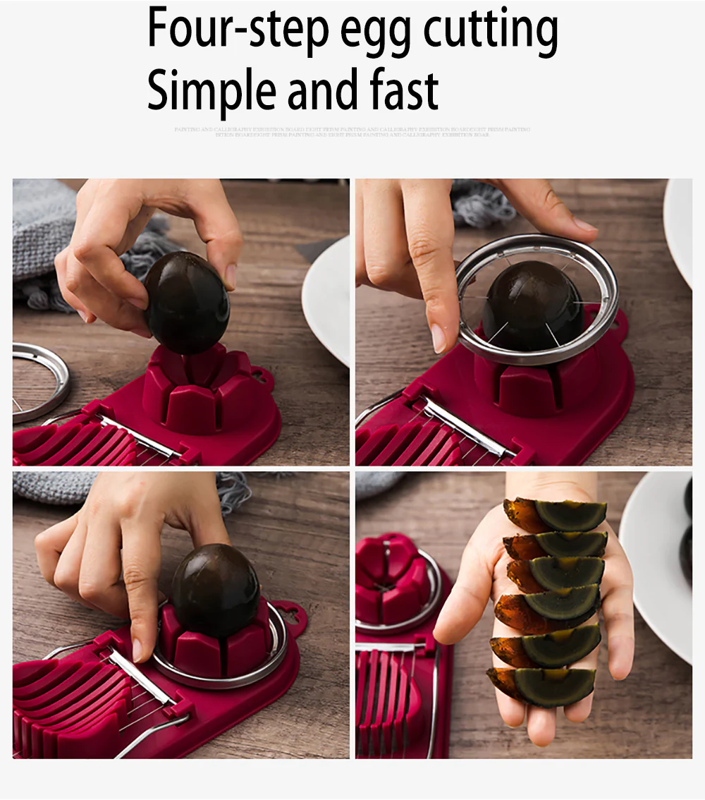 Stainless Steel Egg Fruit Cutter Slicer - Image 10