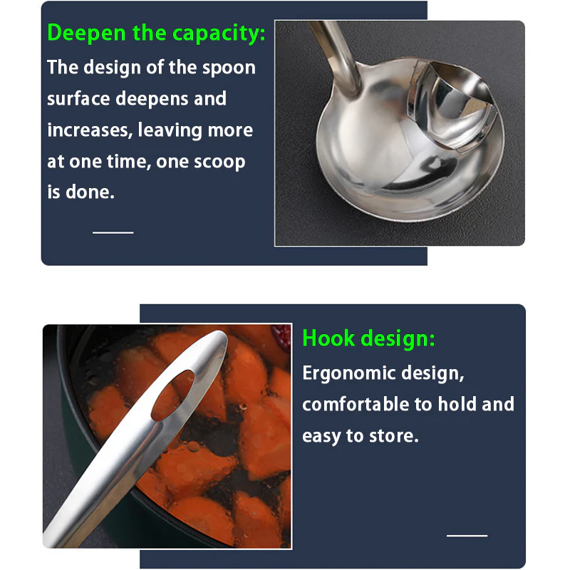 Stainless Steel Filter Oil Spoon - Image 13