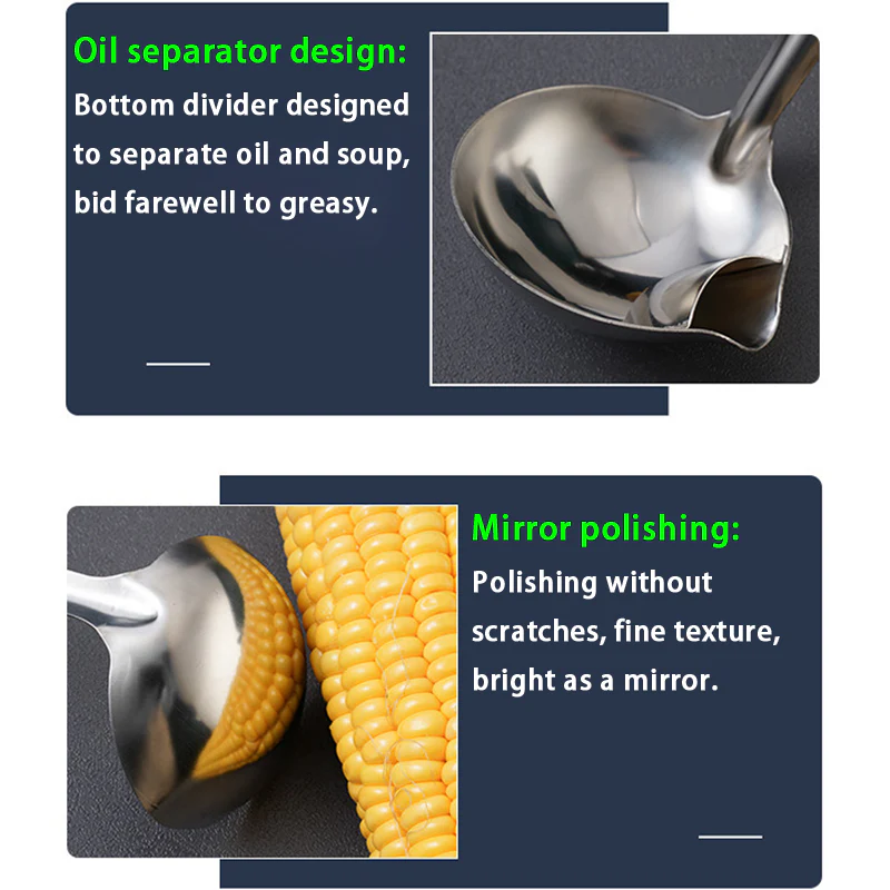 Stainless Steel Filter Oil Spoon - Image 14