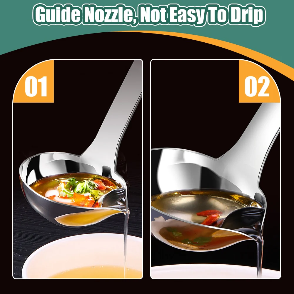 Stainless Steel Filter Oil Spoon - Image 8
