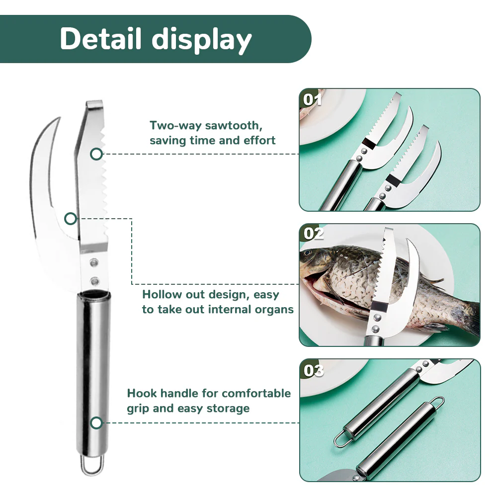 Stainless Steel Fish Scale Tool - Image 14