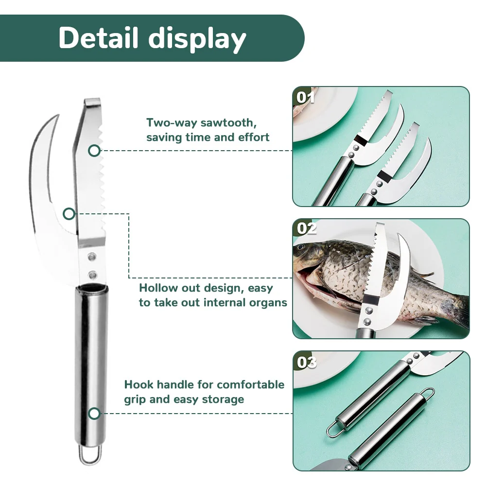 Stainless Steel Fish Scale Tool - Image 9