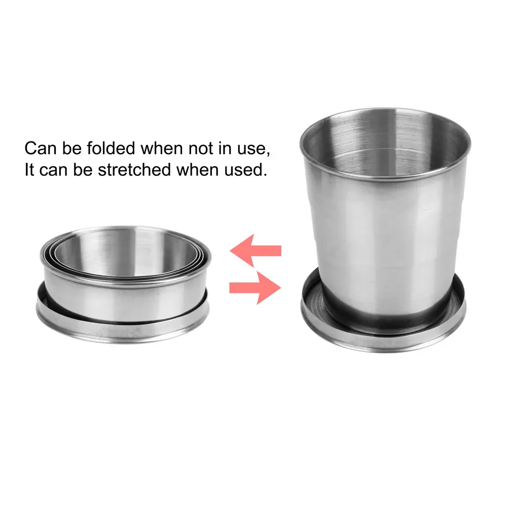 Stainless Steel Folding Cup - Image 3