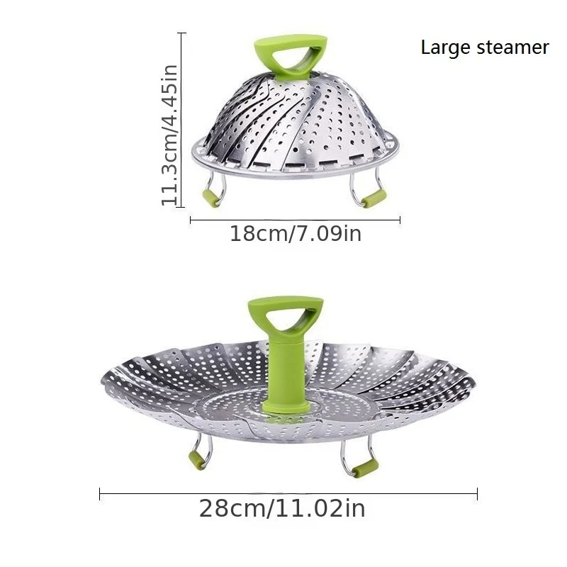 Stainless Steel Folding Steamer - Image 6