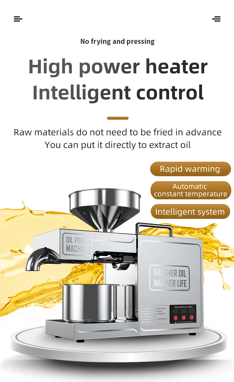 Stainless Steel Hydraulic Oil Press - Image 12