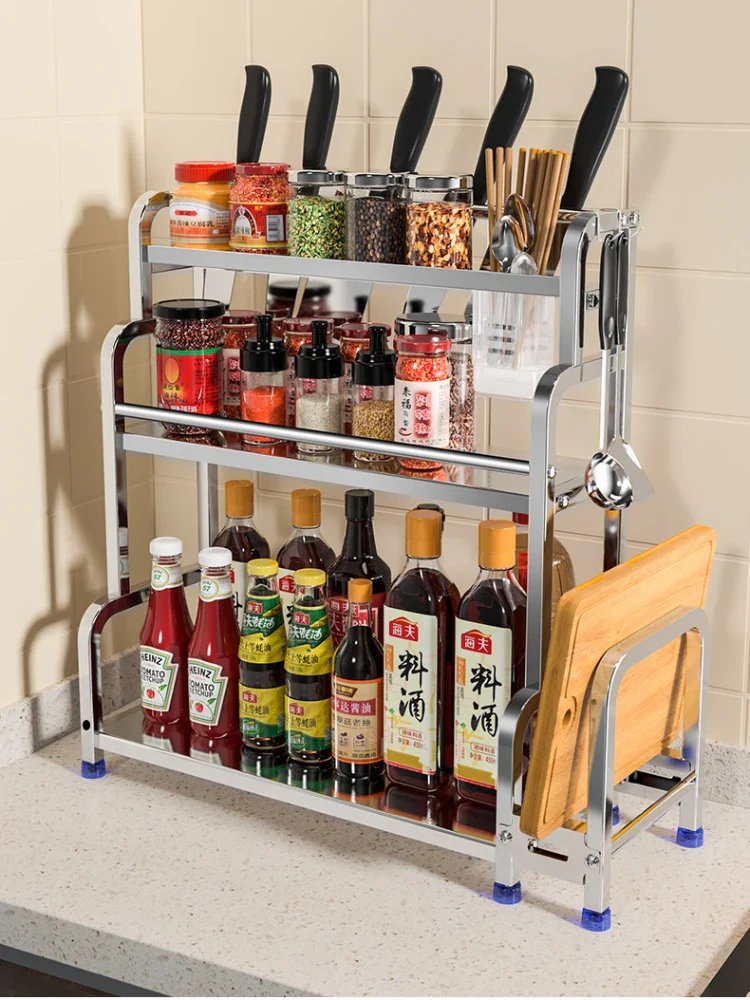 Stainless Steel Kitchen Organizing Rack - Image 6