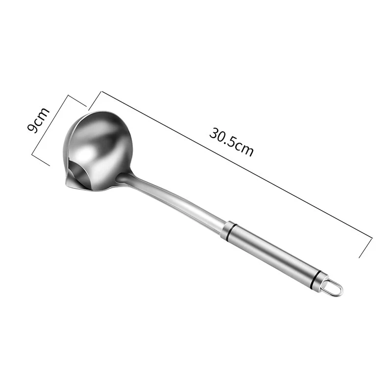 Stainless Steel Oil Fat Filtering Spoon Scoop - Image 3