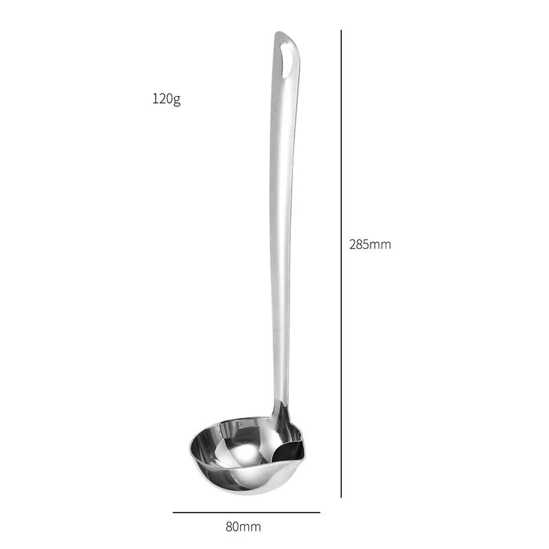 Stainless Steel Oil Fat Filtering Spoon Scoop - Image 4