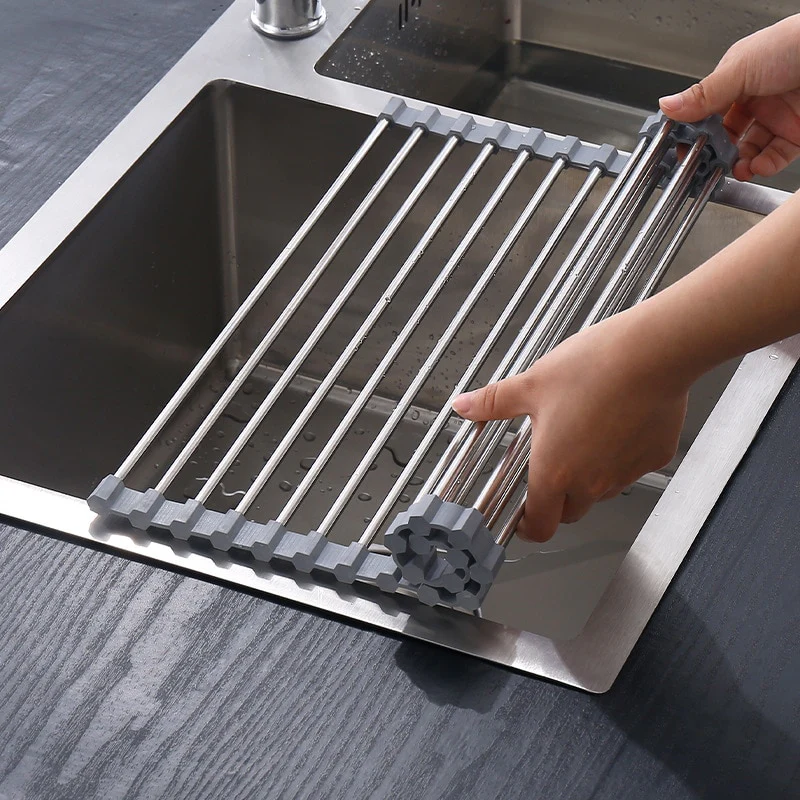 Stainless Steel Rolling Sink Drainer - Image 24